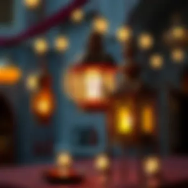 Decorative lanterns symbolizing Ramadan