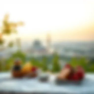 Serene landscape during Ramadan evenings