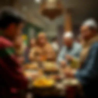 Family Gatherings During Ramadan Bayram Traditional family gathering during Ramadan Bayram