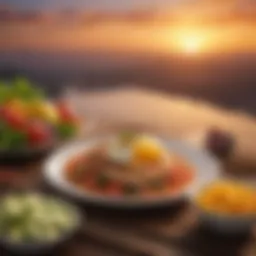 A serene sunrise signaling the start of fasting