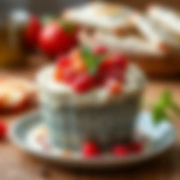 Modern twist on Revani with creative presentation