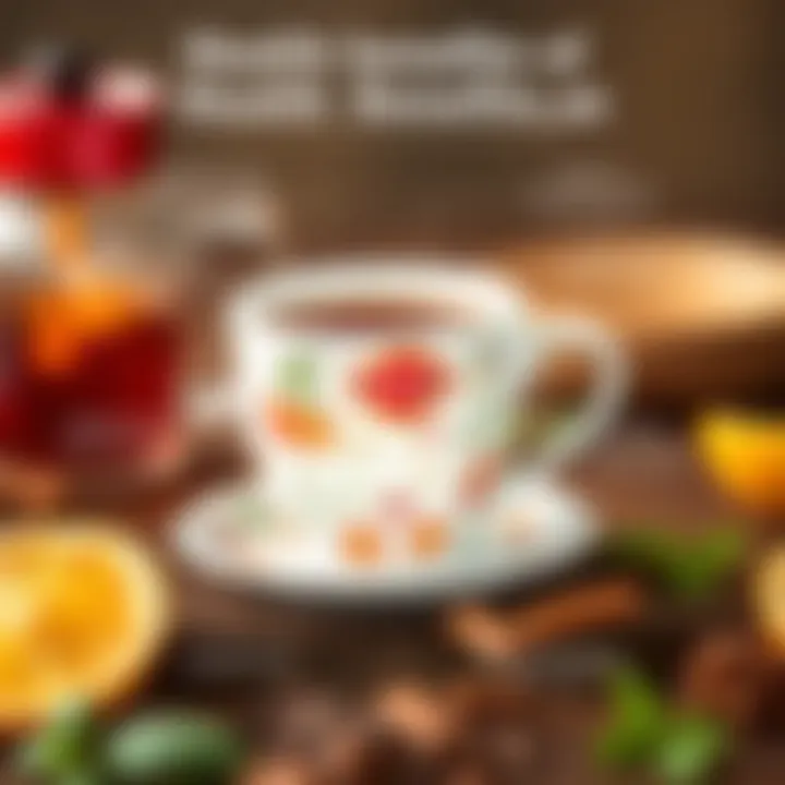 Health Benefits of Rooibos Tea Infographic Infographic illustrating the health benefits of Rooibos tea