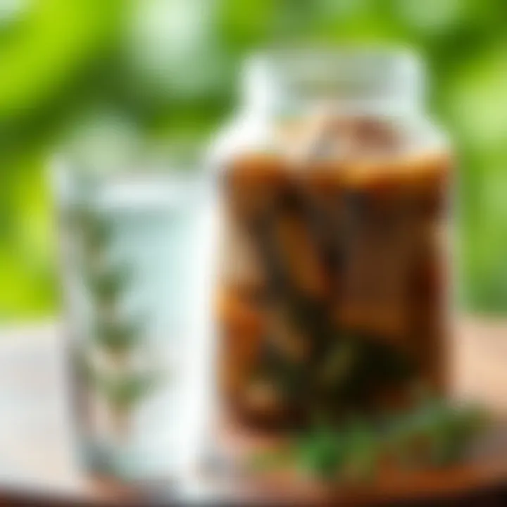 Natural healing properties of rosemary water
