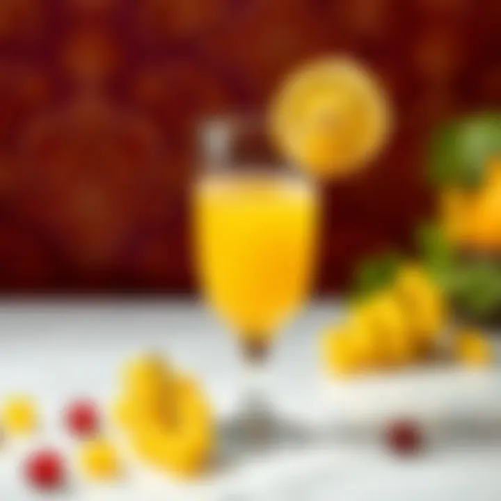 A refreshing glass of grape juice made from yellow grapes