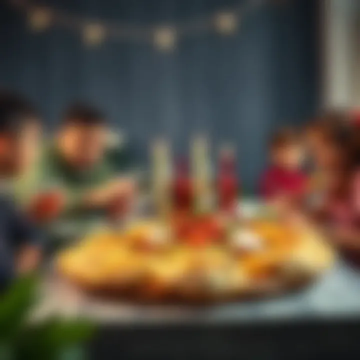 Family Gathering Over Şirin Pide A family gathered around the table enjoying Şirin Pide together