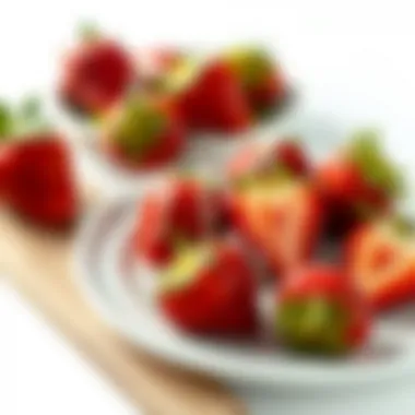 A variety of dishes creatively incorporating strawberries
