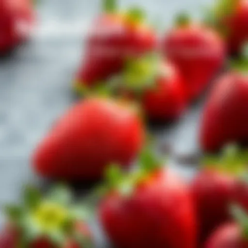 Nutritional breakdown of strawberries highlighting vitamins and minerals