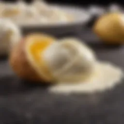 Fresh cream ready for butter making