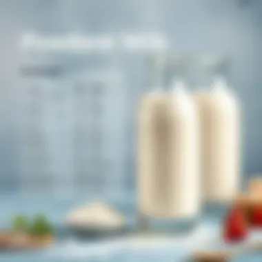 Nutritional breakdown of powdered milk