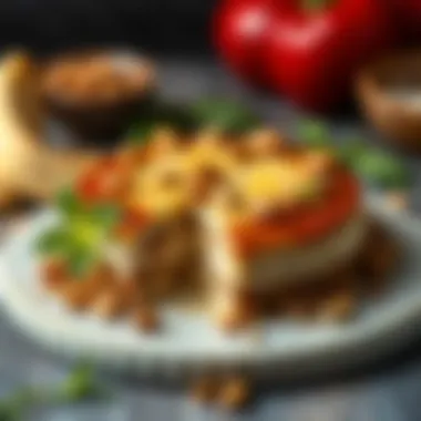 Sutlu Irmik Tatlisi garnished with nuts