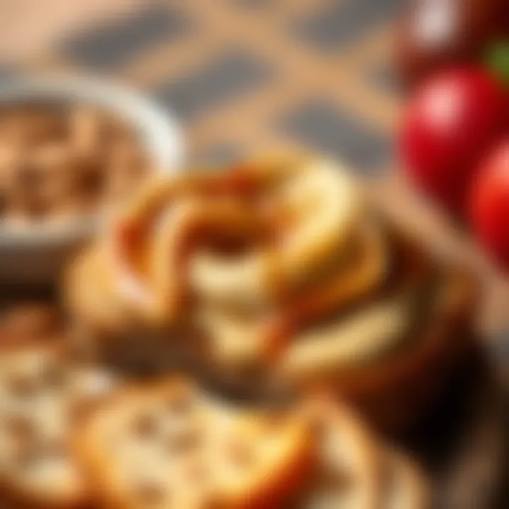 A close-up of a nutritious spread of tahini and molasses on whole grain bread.