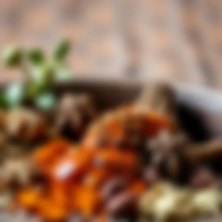 Spices and herbs commonly used in Tantuni