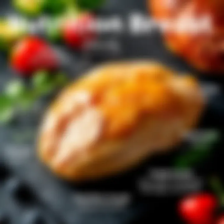 Nutritional benefits of chicken breast presented visually