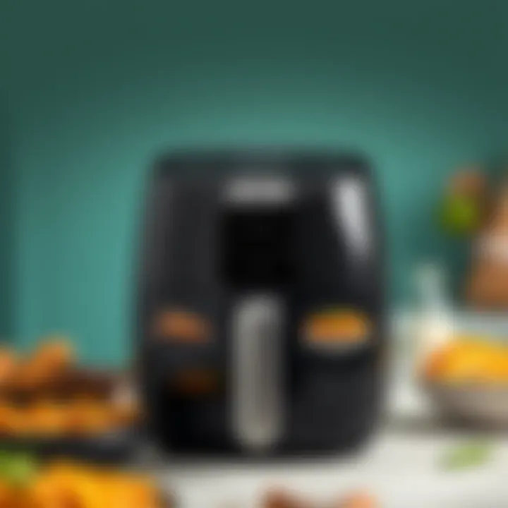 Different cooking settings of Tefal Airfryer XL displayed