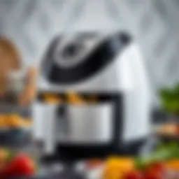 A close-up of the Tefal Airfryer XXL showcasing its sleek design and modern features.