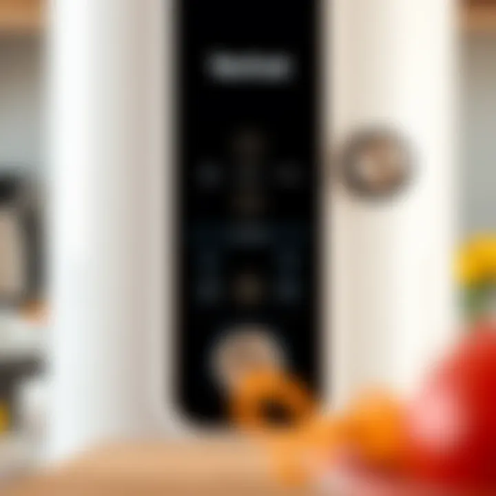 User-friendly control panel of Tefal machine