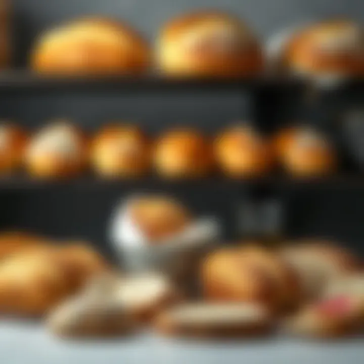 Variety of bread types made with Tefal