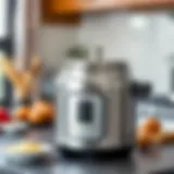 Elegant pressure cooker reflecting modern design