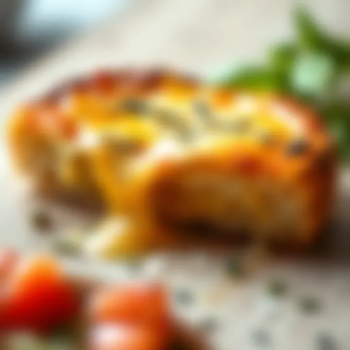 A close-up of a slice of toast bread pizza with melted cheese