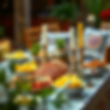 Traditional Iftar table setup