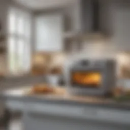 Elegant Vestel mini oven in a modern kitchen setting