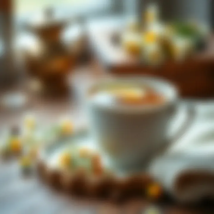 Chamomile Tea for Comfort Warm cup of chamomile tea