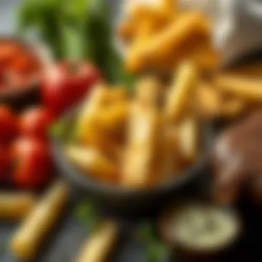 Fresh Ingredients for Healthier Fries Fresh ingredients for making healthier fries