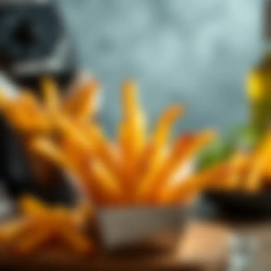 Golden crispy fries made in Xiaomi Airfryer