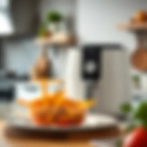 Sleek Design of Xiaomi Airfryer XXL Sleek design of Xiaomi Airfryer XXL showcased in a modern kitchen setting