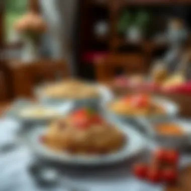 Elegant Oatmeal Recipes An elegant display of oatmeal recipes on a dining table