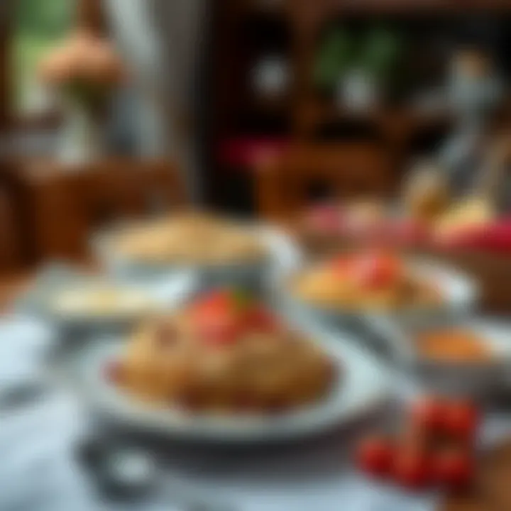 Elegant Oatmeal Recipes An elegant display of oatmeal recipes on a dining table