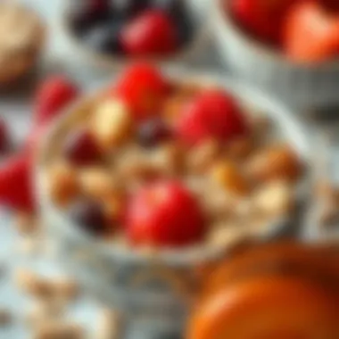 Creative Oatmeal Combinations Oats mixed with fruits and nuts